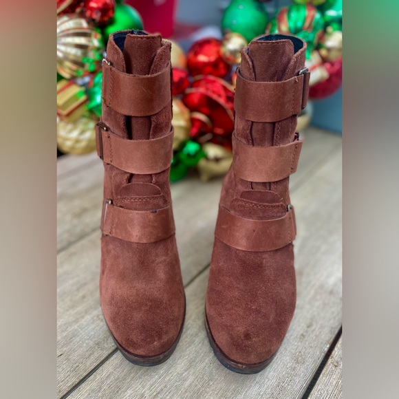 Sorel Suede Wedge Boots Women 7 - Picture 5 of 10